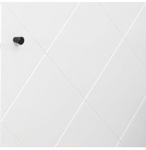 Vitrina Alta | 2 Puertas, Frentes en DM Lacado Blanco Mate | Medidas: 170,2 cm Alto x 40 cm Fondo x 68,4 cm Ancho