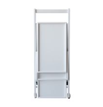 Camarera Plegable con Ruedas 65x40x85 Blanco - ¡Práctica y Elegante!