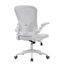 Silla de Oficina Ergonómica con Respaldo en Tejido 3D Blanco, Ajustable en Altura - Medidas 63x58x99,5-190,5 cm