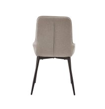 Pack de 4 Sillas Tapizadas en Tela Marron con Tratamiento Easy Clean, Asiento Reforzado Medidas 54x55x88 cm