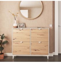 Mueble Zapatero - Almacenamiento Elegante y Práctico | 97,4 x 116,8 x 20 cm (alto x ancho x fondo)