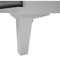 Cómoda con 4 Cajones, para Dormitorio, Acabado en Color Blanco, Medidas: 80 cm (Ancho) x 98 cm (Alto) x 48 cm (Fondo)