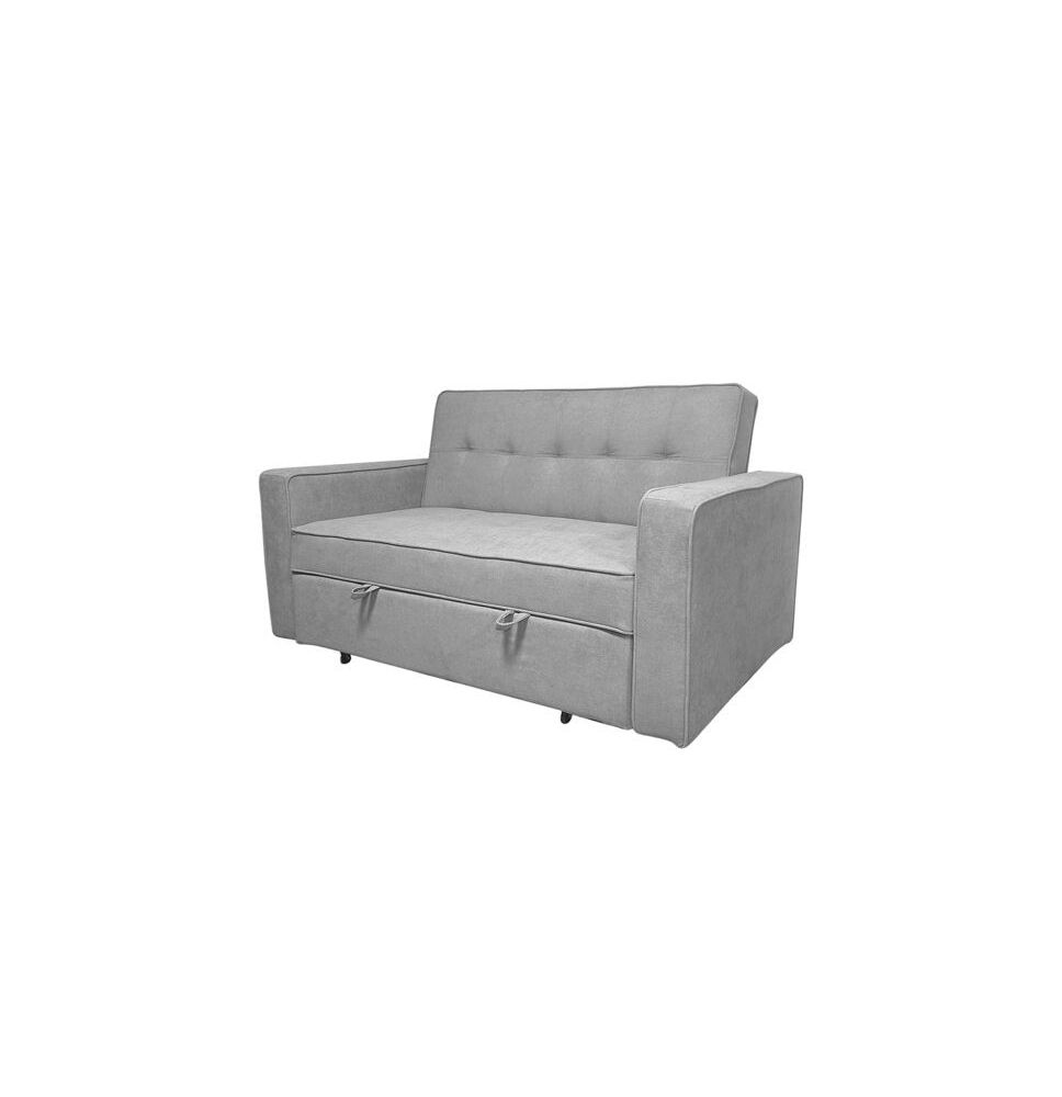 Sofá Cama 2 Plazas con Reposabrazos, Diseño Moderno y Elegante, Color Gris, 167x90x96,5 cm