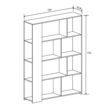 Conjunto de Salón Mueble Completo: Bajo TV, Mueble Bar, Estantería y Mueble Colgar - Estilo Mauvella Rayas.